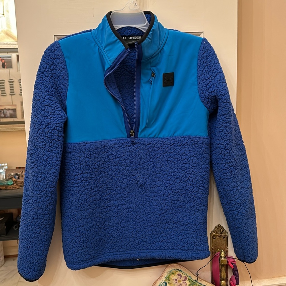 Blue Under Armour 1/4 zip fleece